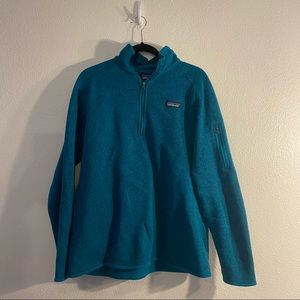 Blue Patagonia Fleece Half Zip